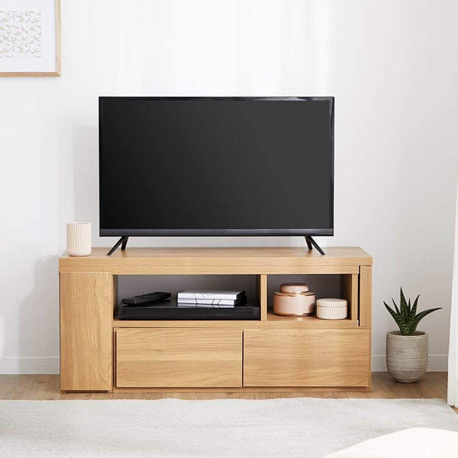 Extendable TV stand for up to 50" TVs, low-profile TV stand