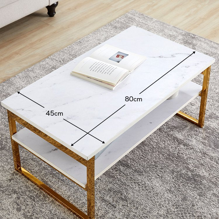 大理石柄リビングテーブル 折りたたみテーブル