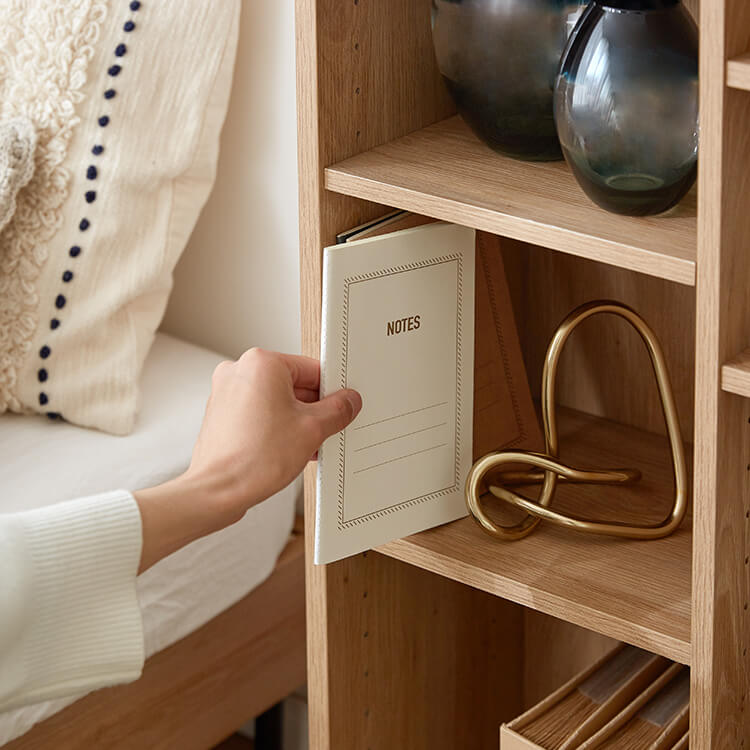 本棚 2個セット スリム 薄型 大容量 省スペース 収納 収納棚 オープンラック 収納ボックス 木目調