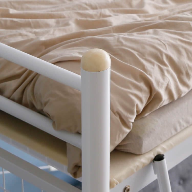 Loft bed with anti-squeak mat and height adjustable [S]