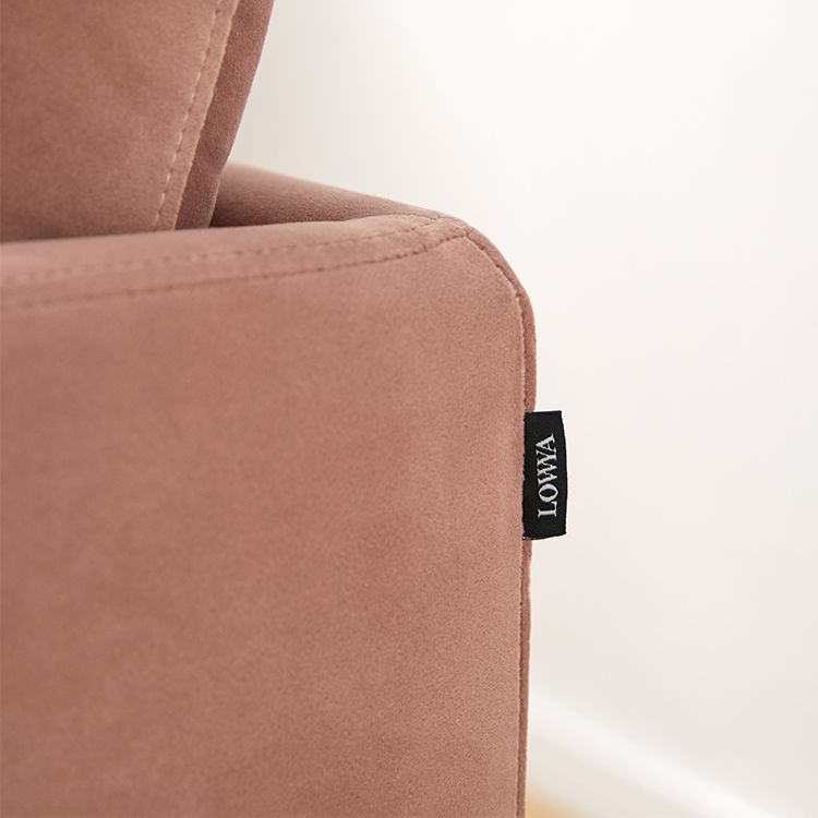 Velvet two-seater sofa