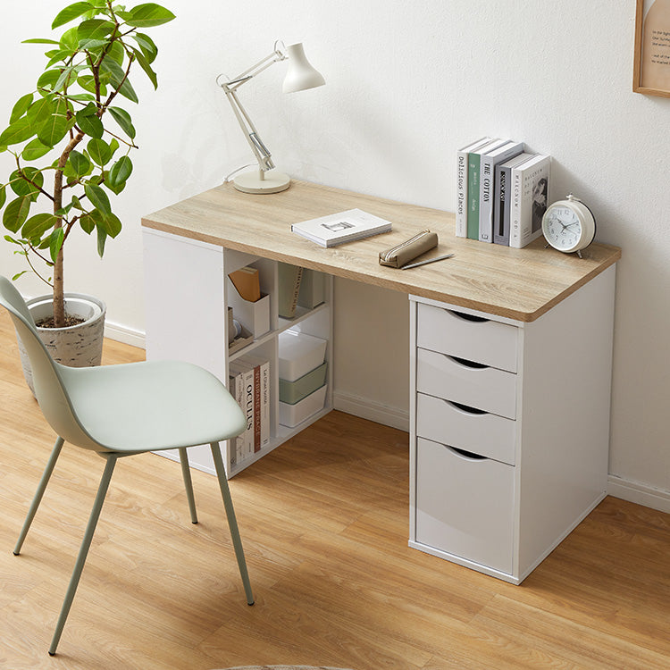 Computer desk with storage and drawers for office
