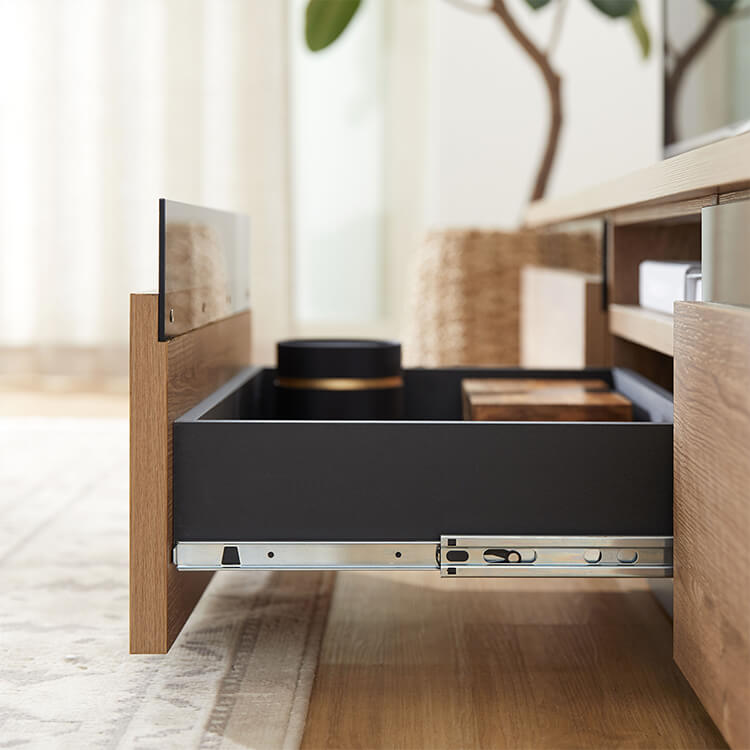 日本製テレビ台 木製 ストーン柄