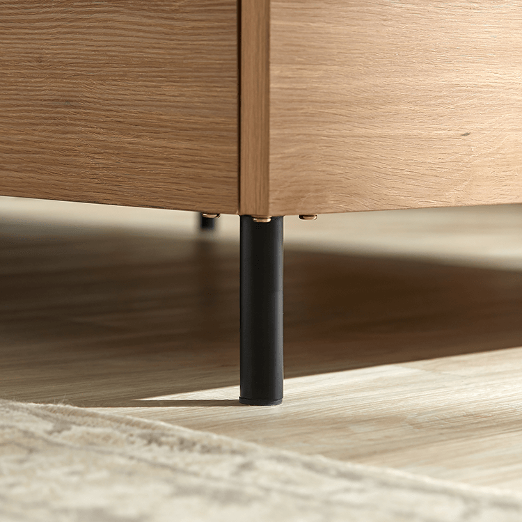 Bed frame, storage bed, slatted bed, wooden bed, steel legs [S]