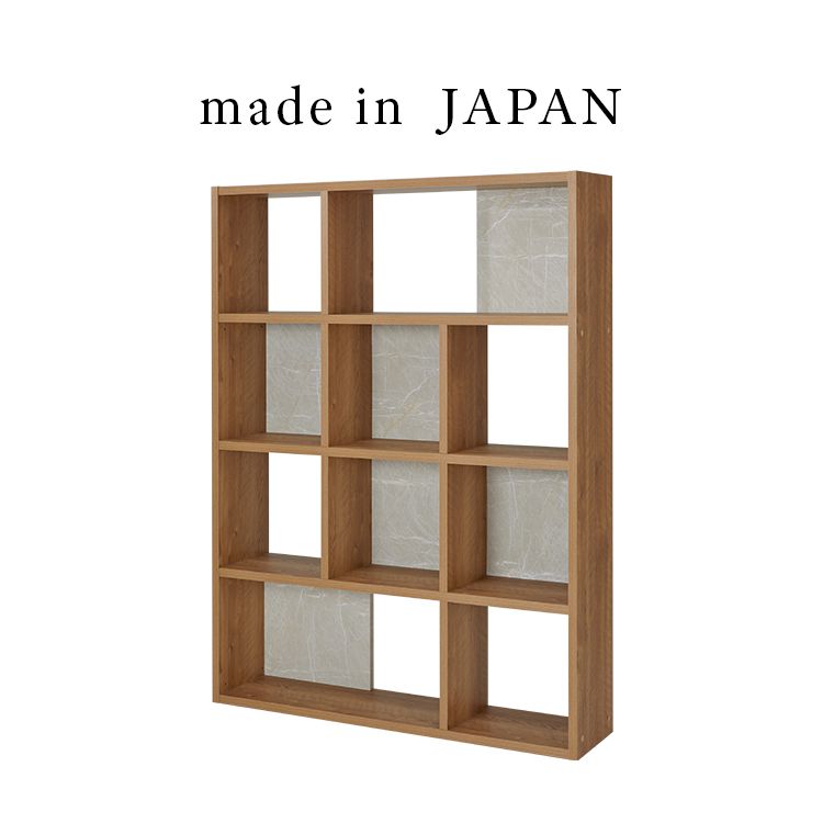 Bookshelf that can also be used as a partition, large capacity storage, stone pattern