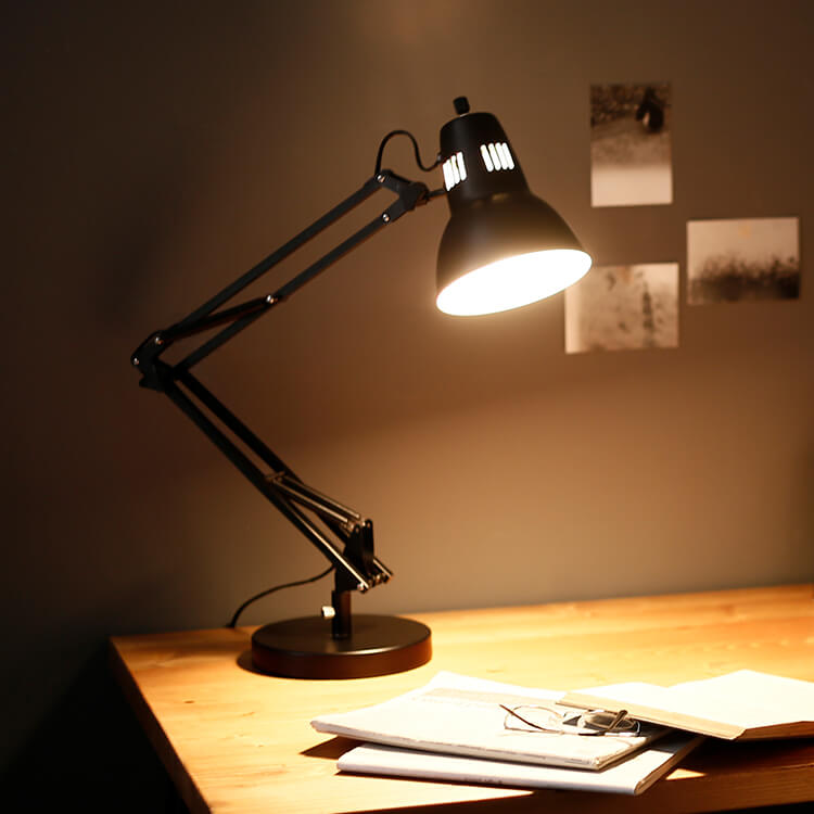 Desk lamp, Stand lamp, LED bulb compatible, Interior lighting, Steel