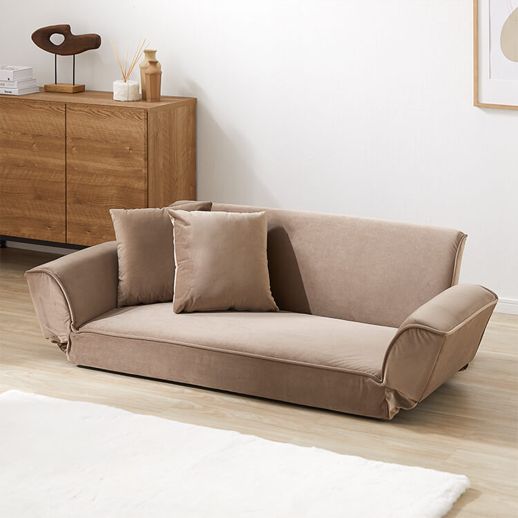 ベルベット調 2人掛けコンパクトソファ