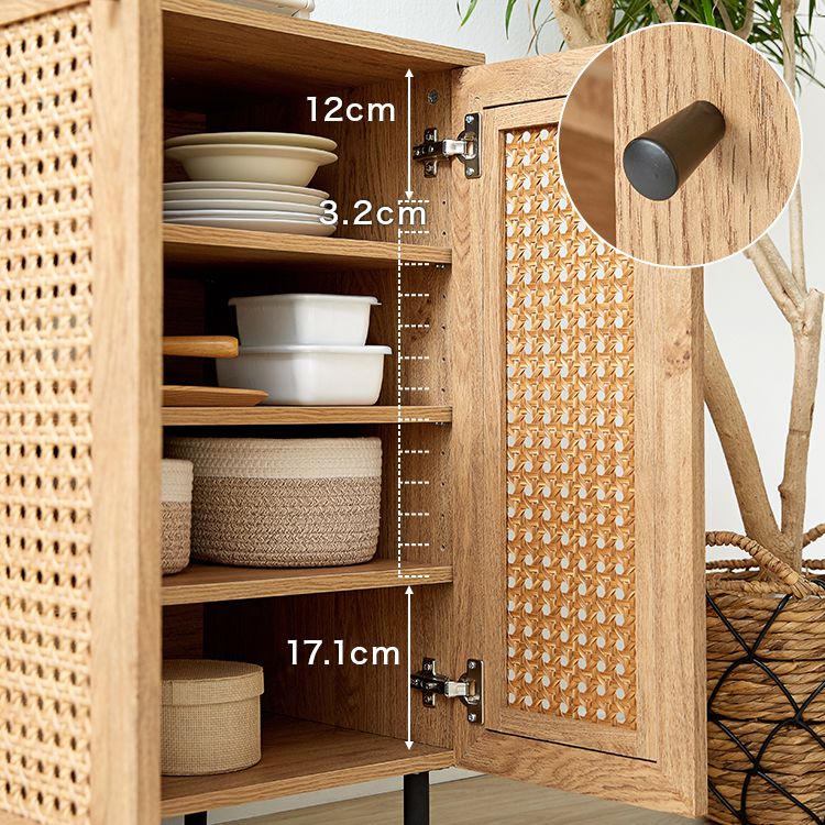 Rattan style kitchen counter [width 120]