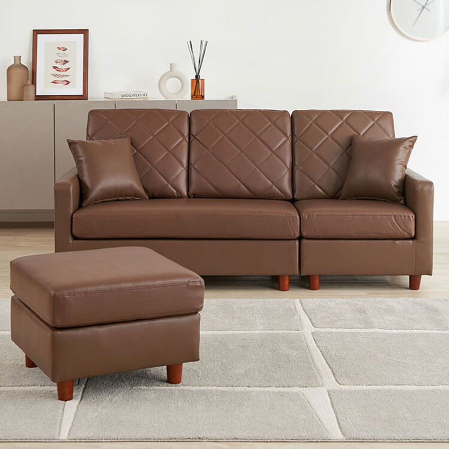 3-seater couch sofa, versatile layout, cushion included