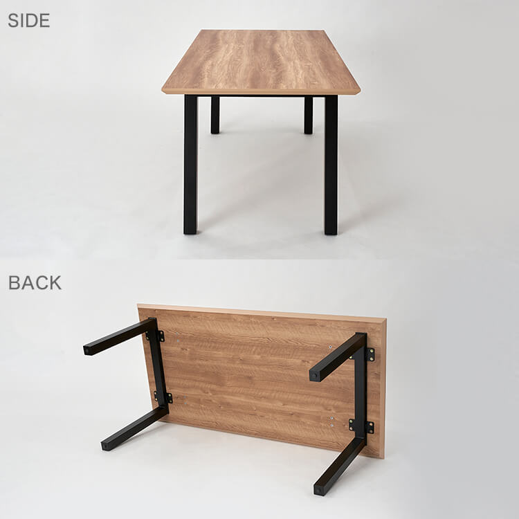 ダイニングテーブル 4人掛け スチール脚 日本製 ［幅140/160/180］