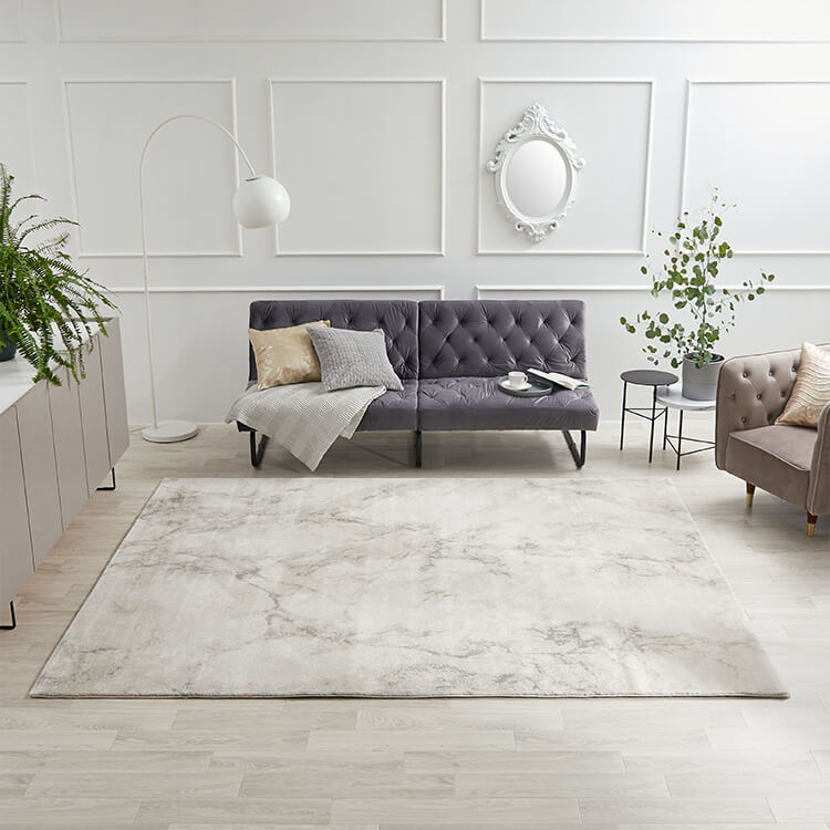 Large rectangular rug, suitable for use with heated carpets and underfloor heating, Wilton weave, made in Belgium