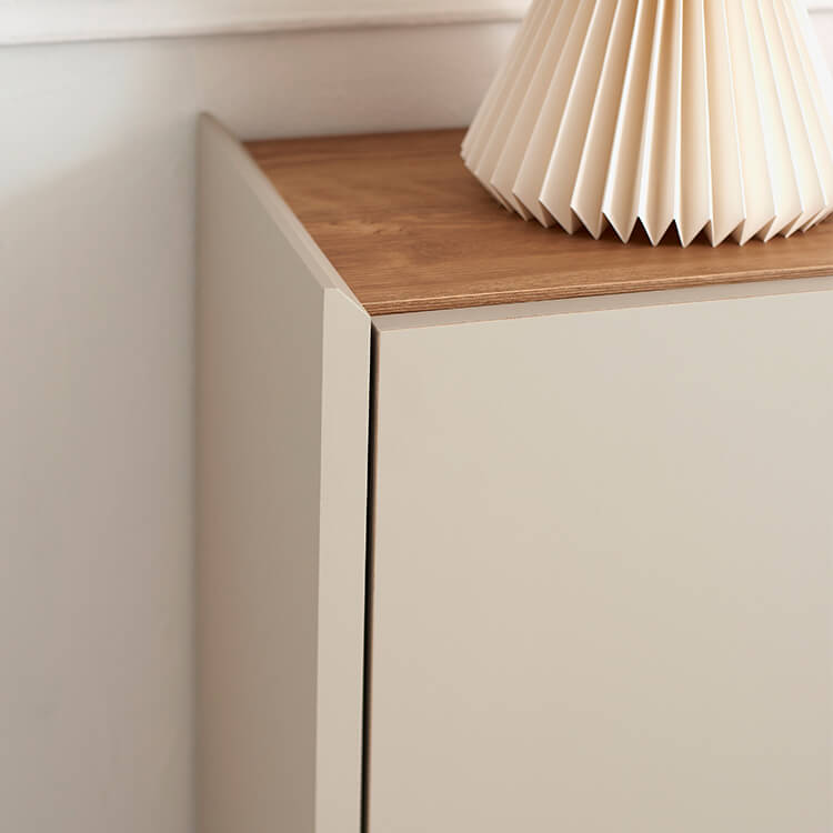 A stylish sideboard in shabby natural and beige