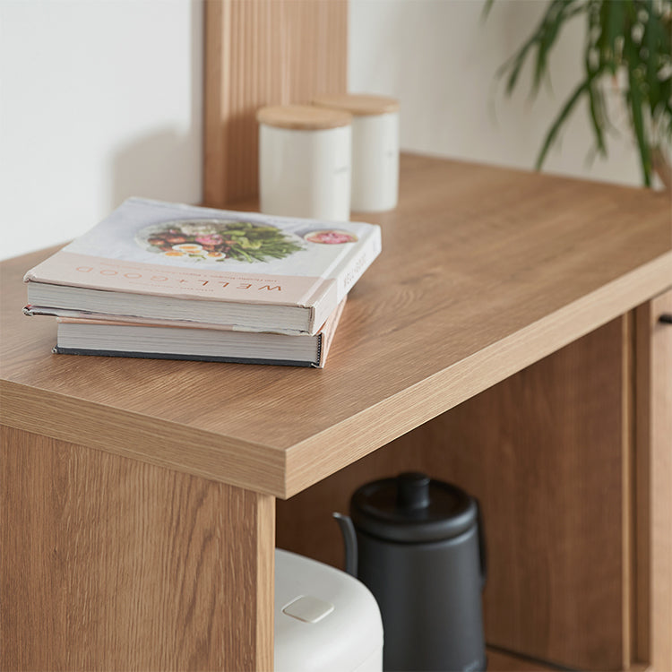 Wooden kitchen counter