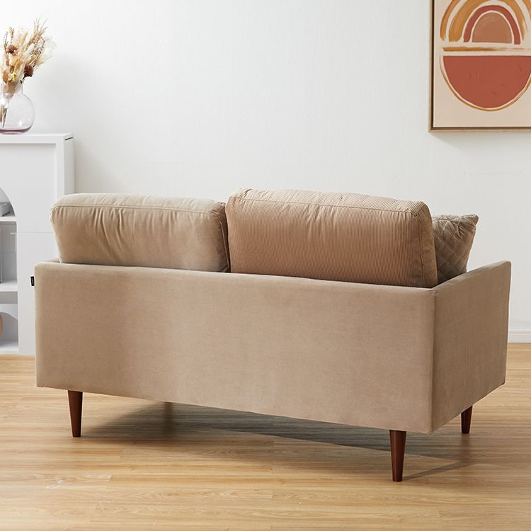 Velvet two-seater sofa