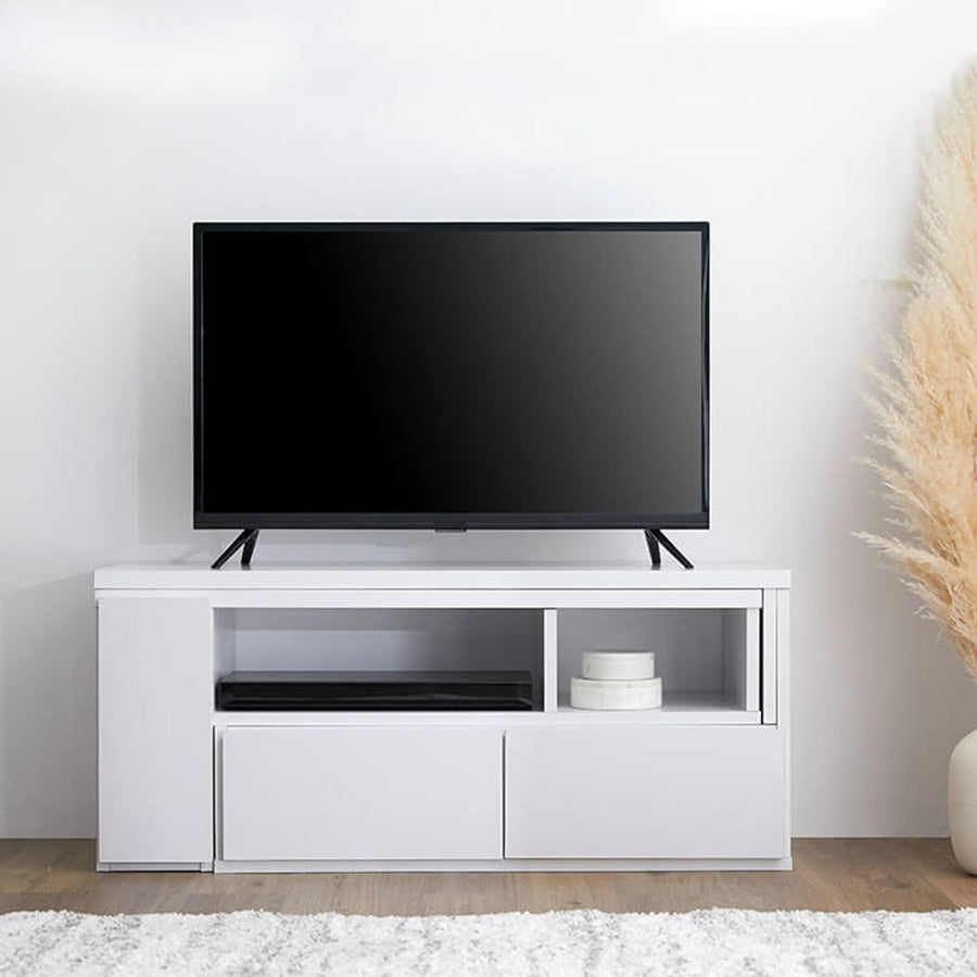 Extendable TV stand for up to 50" TVs, low-profile TV stand