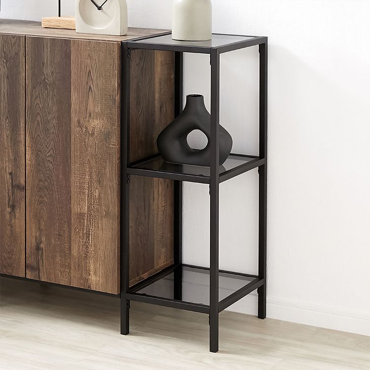 Cabinet Wood Grain Glass Sideboard