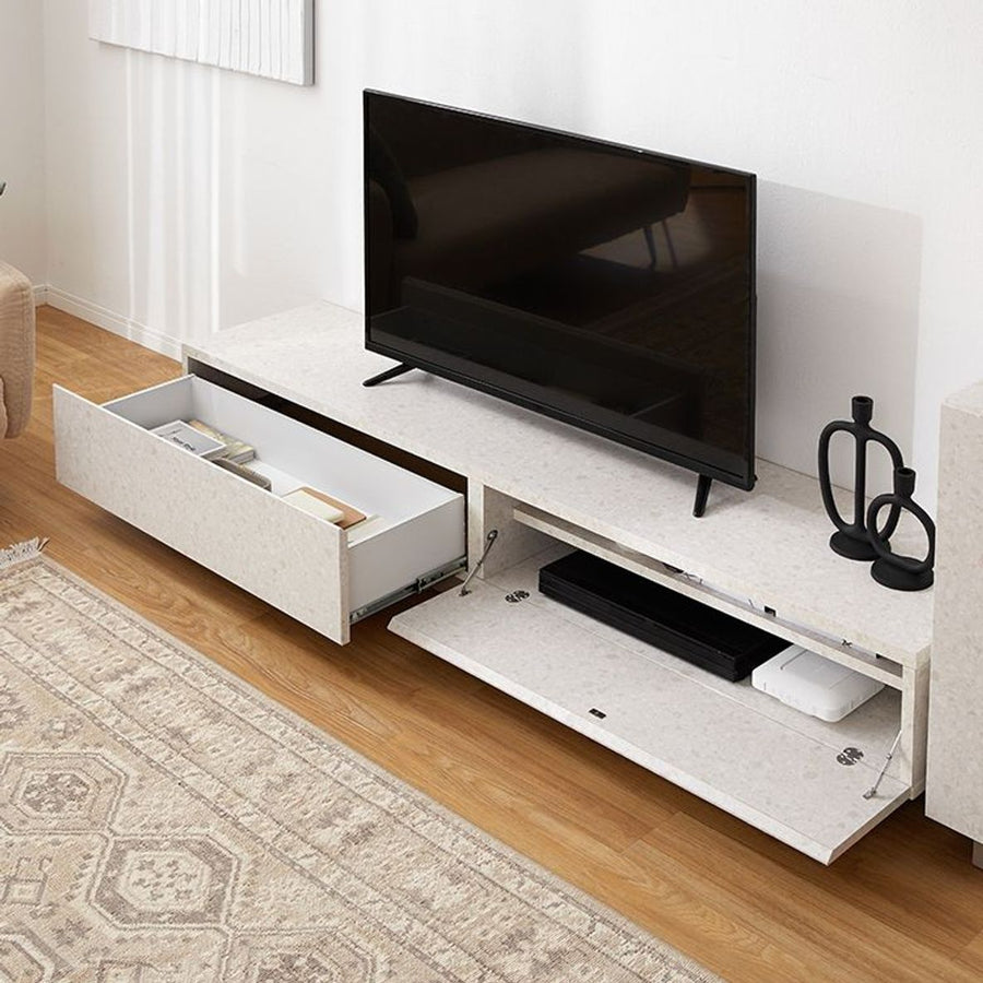 テラゾー柄 テレビ台 ローボード