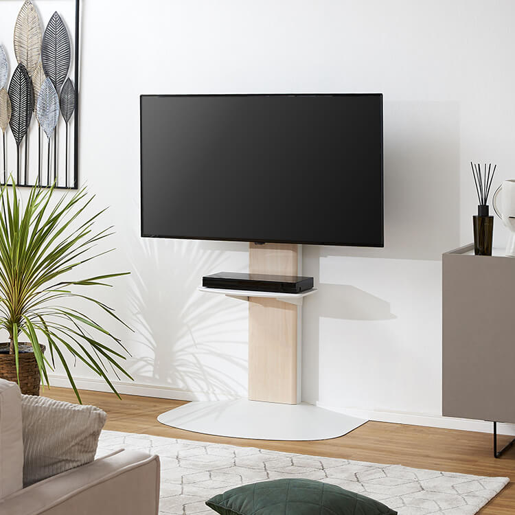 TV stand with shelf, wall-mounted style TV stand, 55 inch