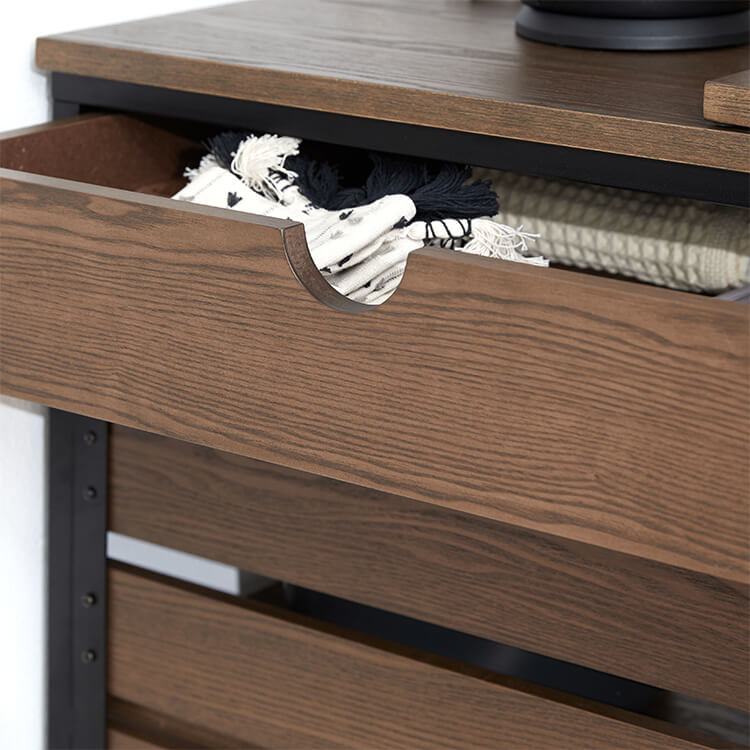 伸縮式キッチンカウンター 木目調