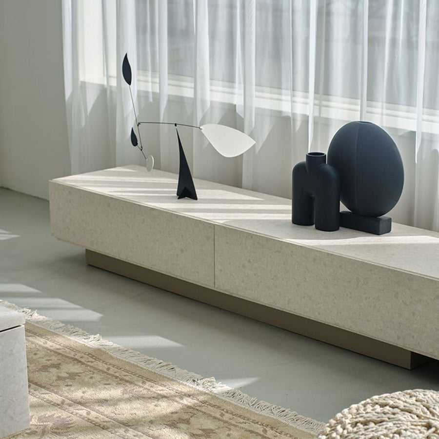 テラゾー柄 テレビ台 ローボード