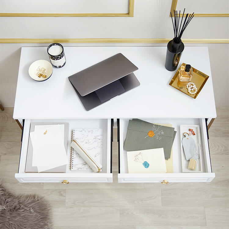 Desk Console desk Gold legs