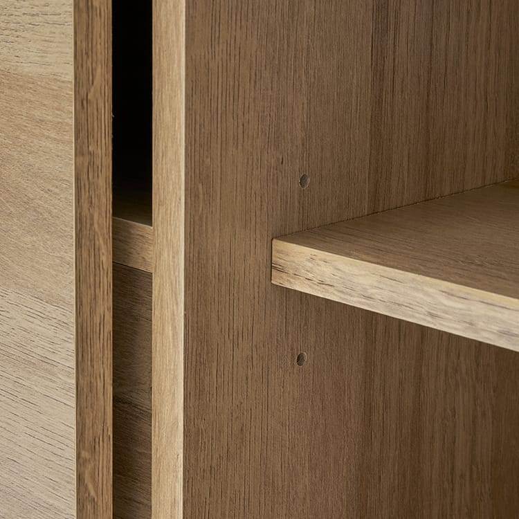 Cabinet Storage Shelf Wooden 3 Tier Open Rack