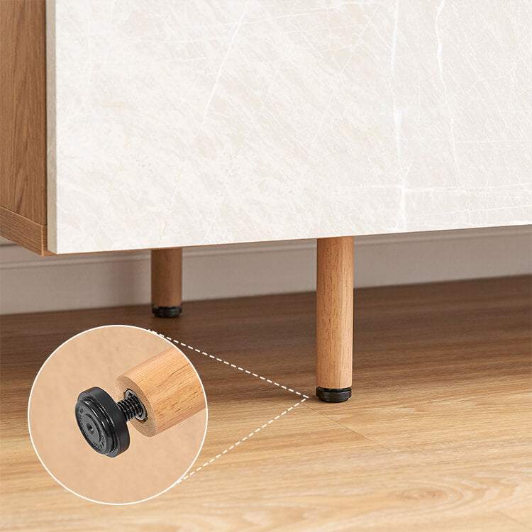 Stylish stone-like TV stand