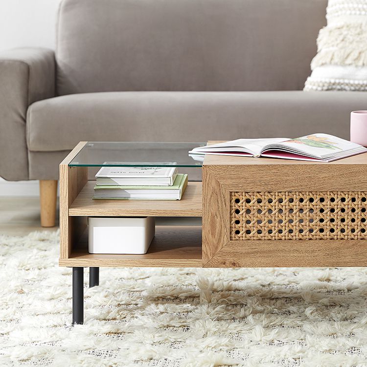 Rattan style center table