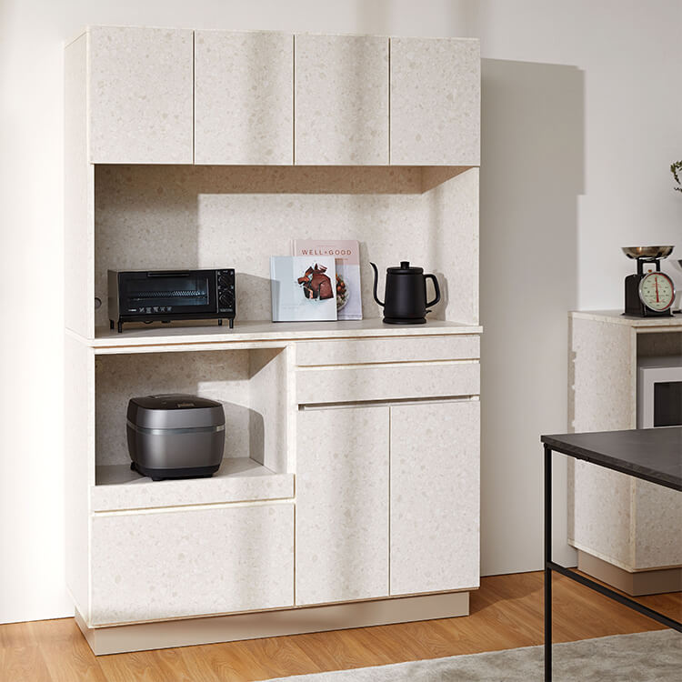 テラゾー柄 キッチンボード キッチン収納