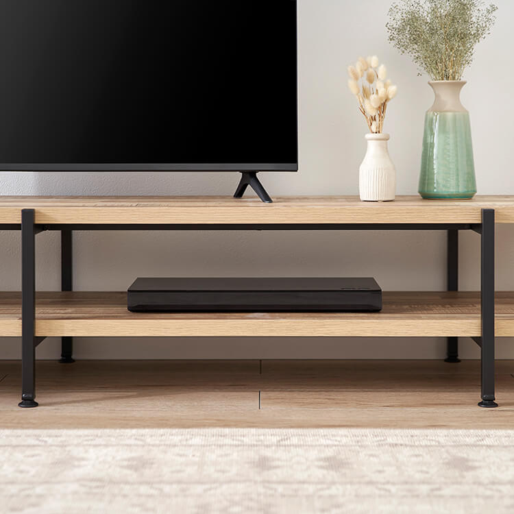 Industrial style TV stand made of wood [width 180]