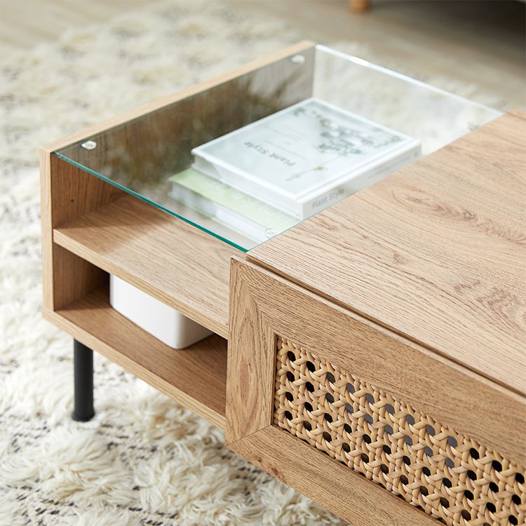 Rattan style center table