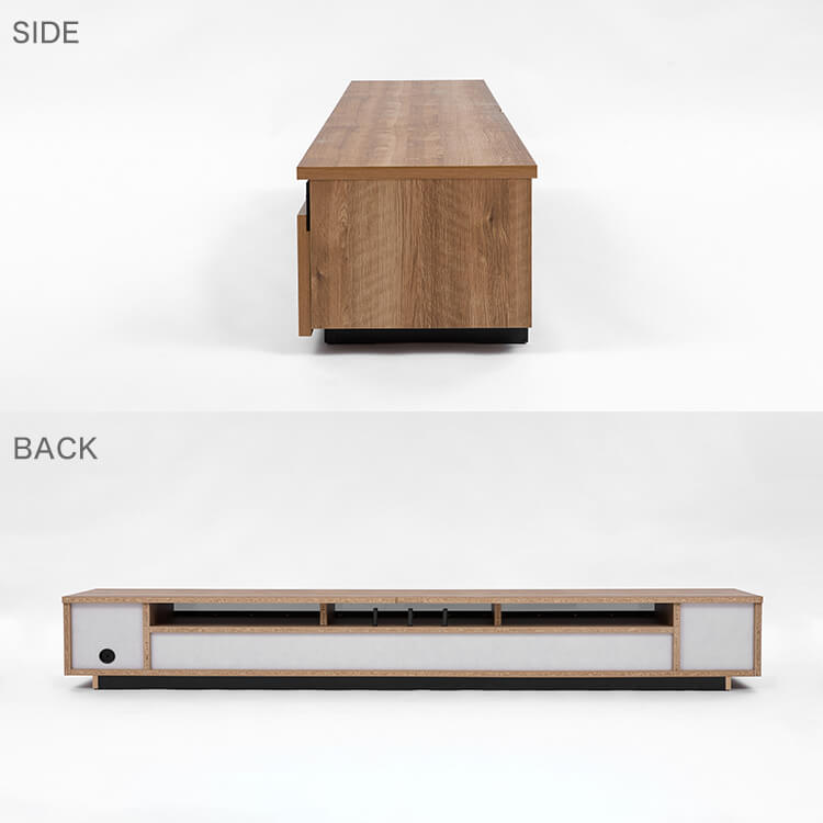 Japanese-made wooden TV stand with stone pattern [width 240]