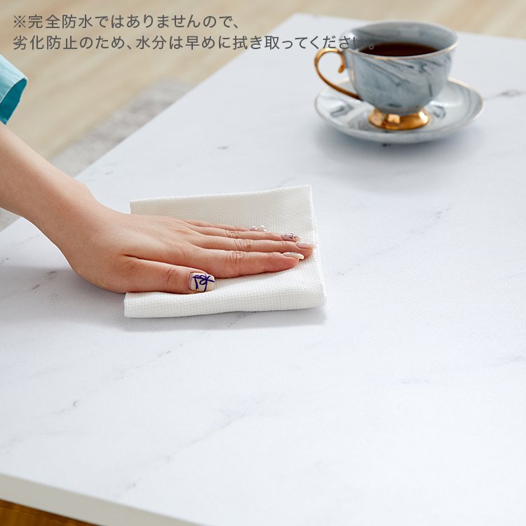 大理石柄リビングテーブル 折りたたみテーブル