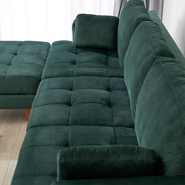 Velvet-like 3-seater couch