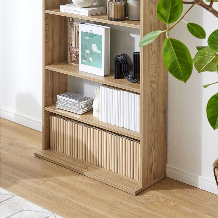 本棚 ブックシェルフ 大容量 薄型