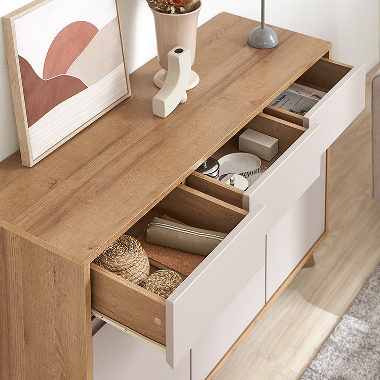 Storage shelf, chest, cabinet, sideboard, living board, low board, wood grain, large capacity