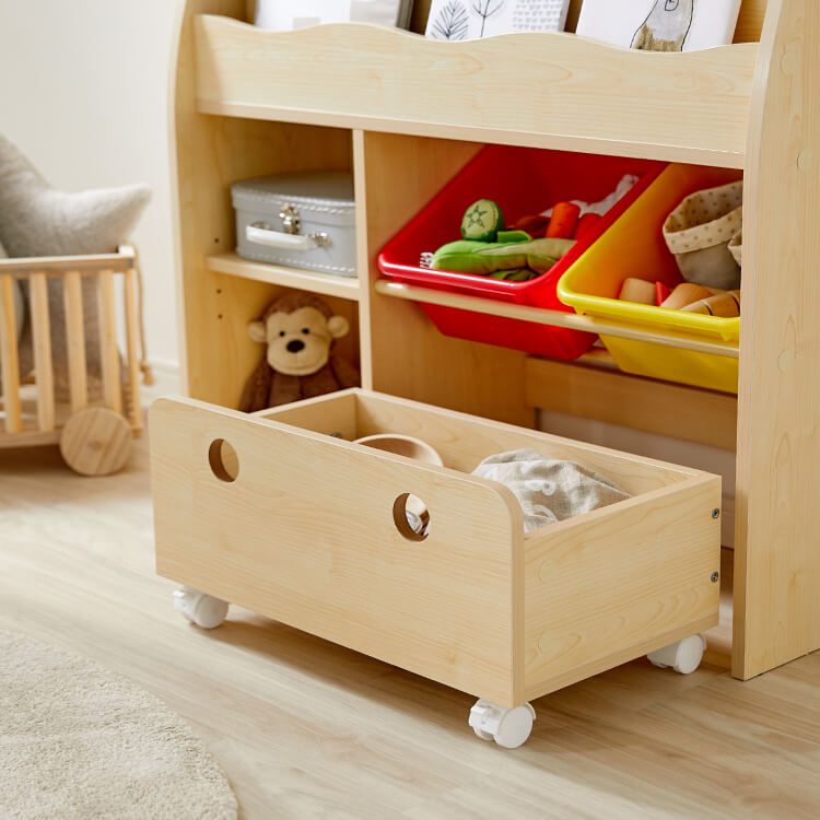 子供用絵本棚(タイプA.B)カラフルデザインで魅せるディスプレイラック