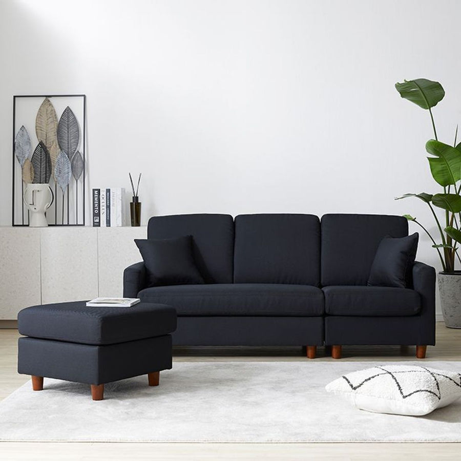 3-seater couch sofa, versatile layout, cushion included
