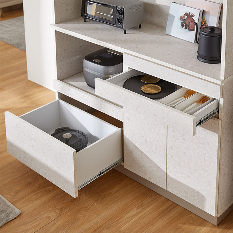 テラゾー柄 キッチンボード キッチン収納