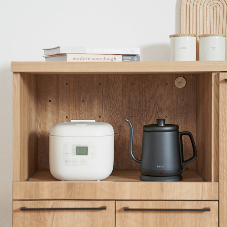 Wooden kitchen counter