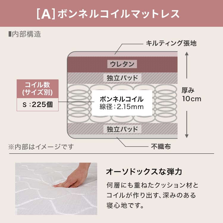 ロフトベッド コンセント付宮棚 上り下りラクラク階段付き [S]