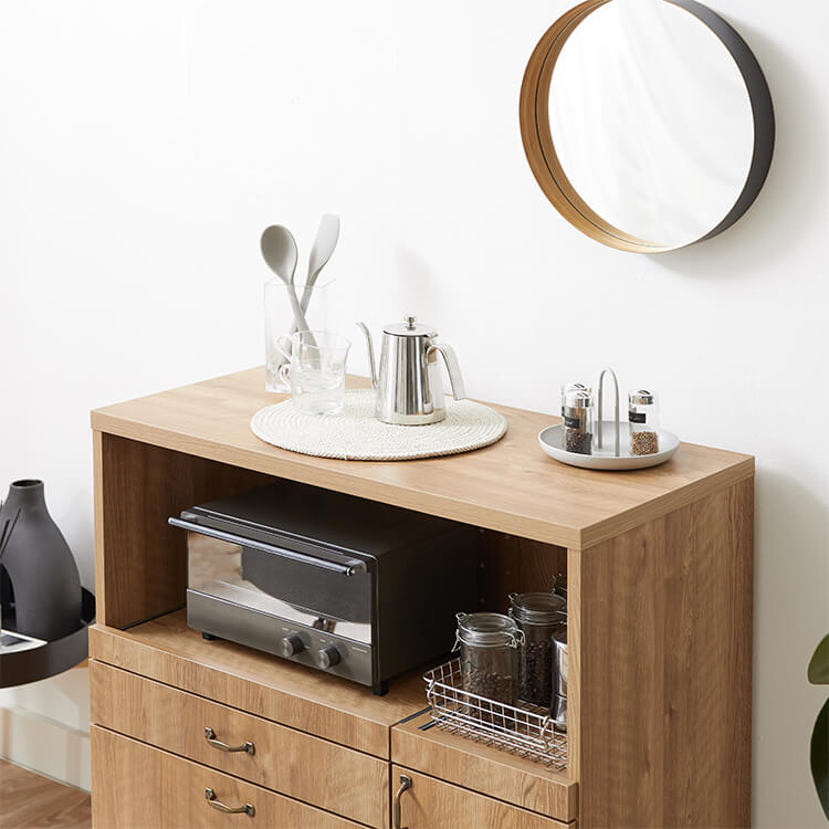 Dish cupboard, kitchen board, kitchen storage, kitchen cabinet, microwave stand, slide rack, kitchen storage