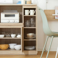 LOWYA(ロウヤ) キッチンカウンター ミドルタイプ スライド収納