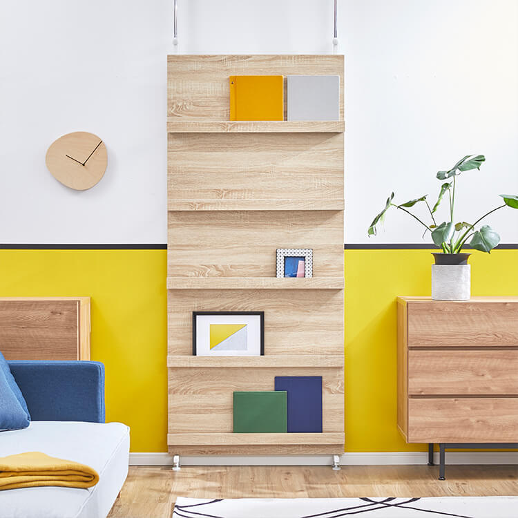 突っ張り棚 ラック 突っ張り収納 本棚 伸縮式壁面収納