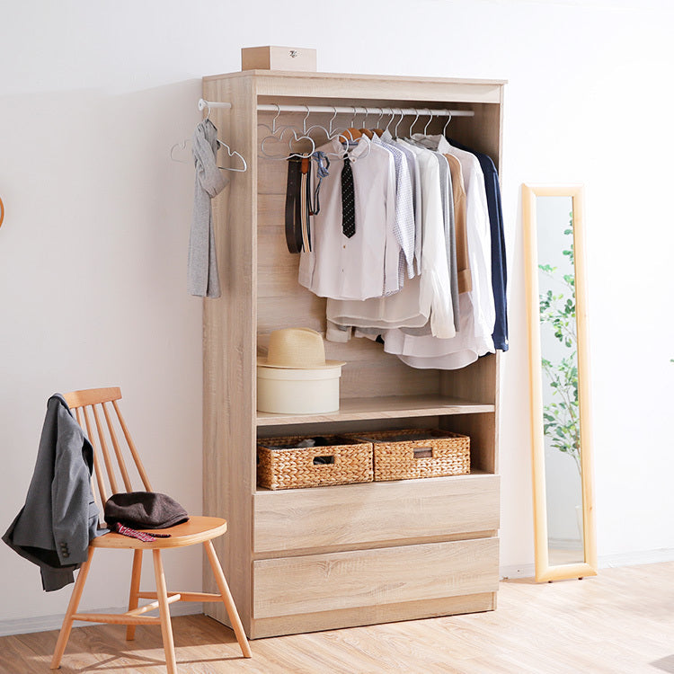 Hanger rack, closet, wardrobe, drawer, with side hooks, bedroom, living room storage
