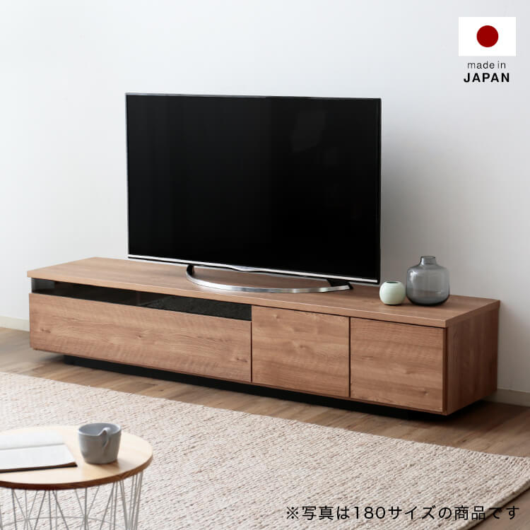 日本製 ローテレビ台 50V型対応 完成品 木製 切り離し可能