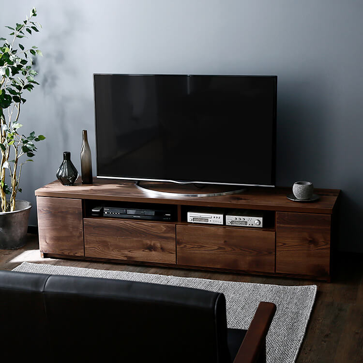 テレビ台 ローテレビ台 49V型対応 完成品 木製