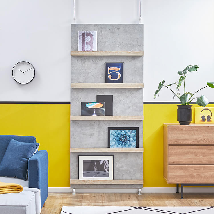 突っ張り棚 ラック 突っ張り収納 本棚 伸縮式壁面収納