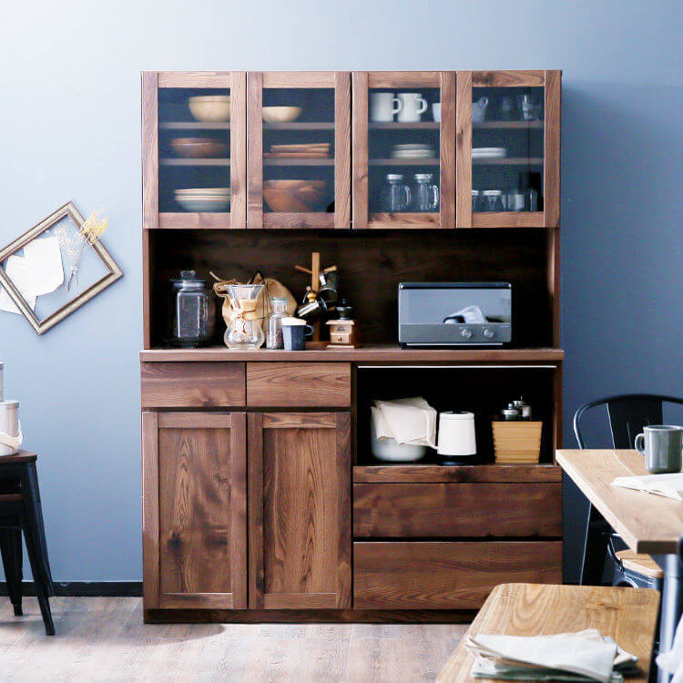 食器棚 レンジ台 スライドレール 引出し 耐震 キッチン収納 日本製