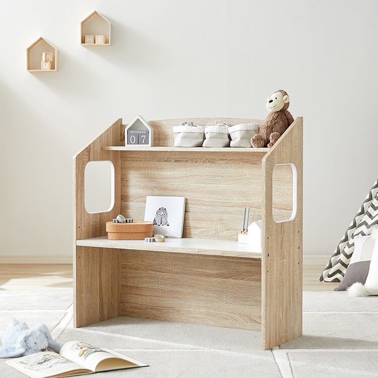 Picture book shelf Storage rack Kids desk Wooden Living room storage Kids room